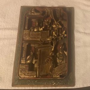 Antique Chinese Carved Wood Panel